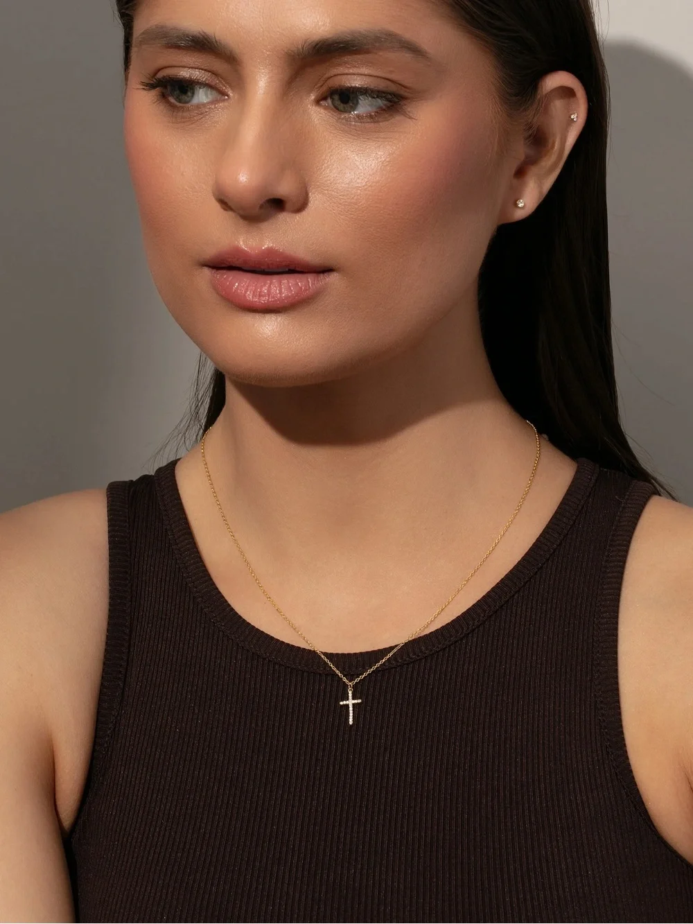 Uncommon James Pavé Cross Necklace